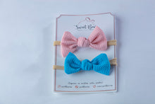 Cargar imagen en el visor de la galería, Mini Bows - Rosa y azul
